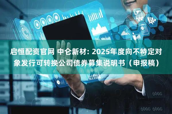 启恒配资官网 中仑新材: 2025年度向不特定对象发行可转换公司债券募集说明书（申报稿）